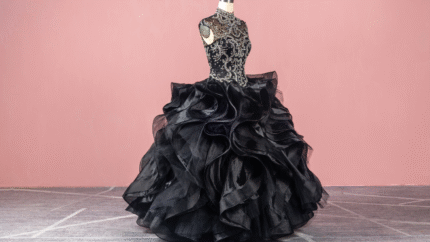 Beaded Tulle Cocktail Dress